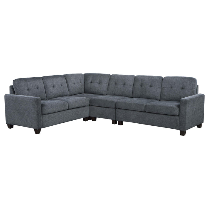 Georgina 4-piece Upholstered Modular Sectional Sofa Beige