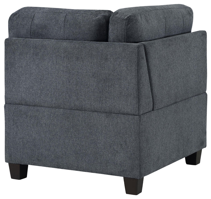Georgina Upholstered Corner Chair Steel