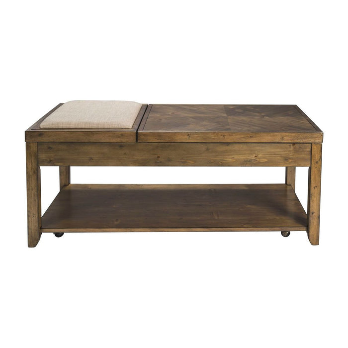 Liberty Furniture Mitchell Cocktail Table in Brown image