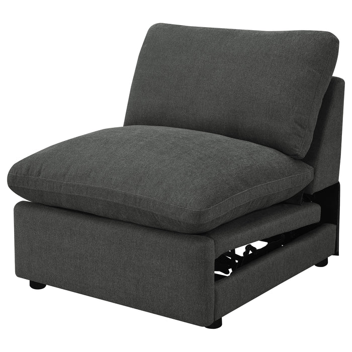 Collins Black Reclining Sectional