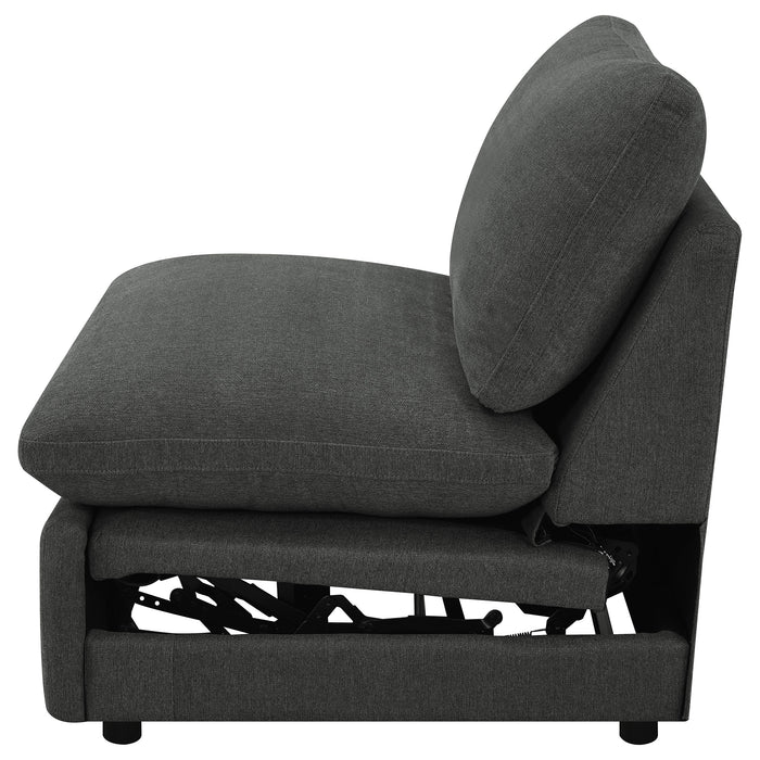 Collins Black Reclining Sectional