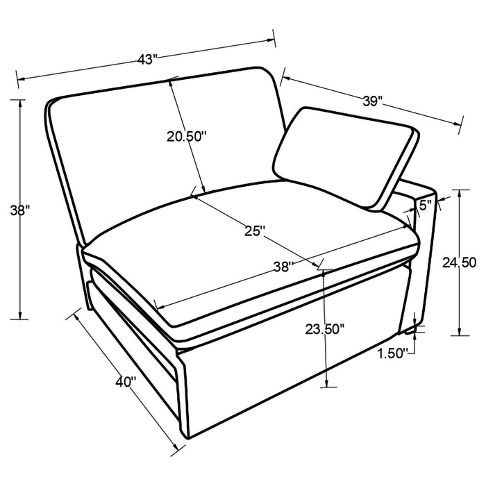 Collins Sectionals White