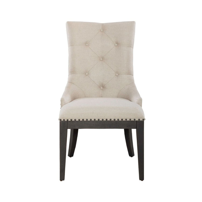 Liberty Furniture Americana Farmhouse Uph Shelter Side Chair (Set of 2) in Black