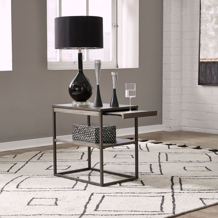 Liberty Furniture Jamestown Chair Side Table in Brown