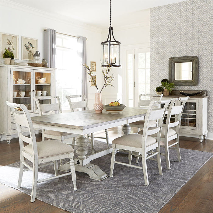 Liberty Furniture Whitney Display Cabinet in Weathered Gray