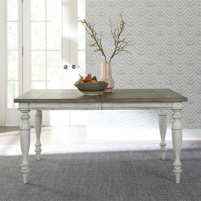 Liberty Furniture Whitney Rectangular Leg Table in Weathered Gray