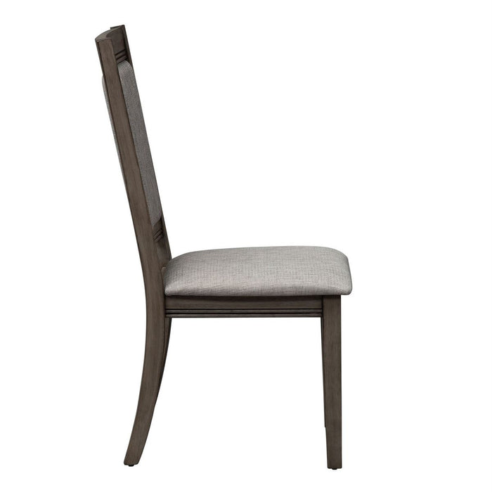 Liberty Furniture Tanners Creek Upholstered Side Chair (RTA) in Greystone (Set of 2)