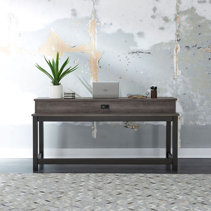 Liberty Furniture Tanners Creek Console Bar Table in Gray