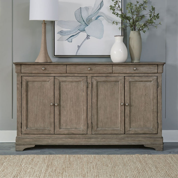 Liberty Furniture Morrow Bay Hall Buffet in Sandy Taupe EST SHIP TIME APPX 4 WEEKS image