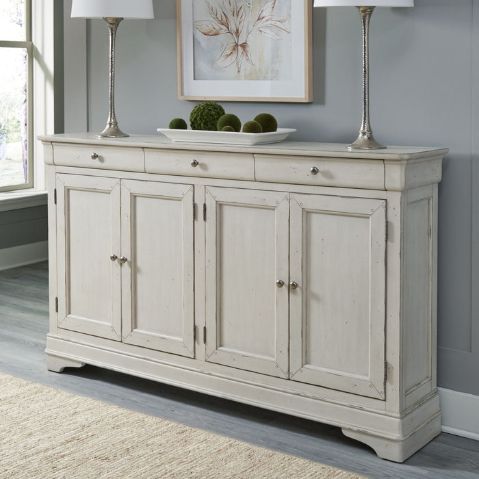 Liberty Furniture Morrow Bay Hall Buffet in Porcelain White EST SHIP TIME APPX 4 WEEKS image