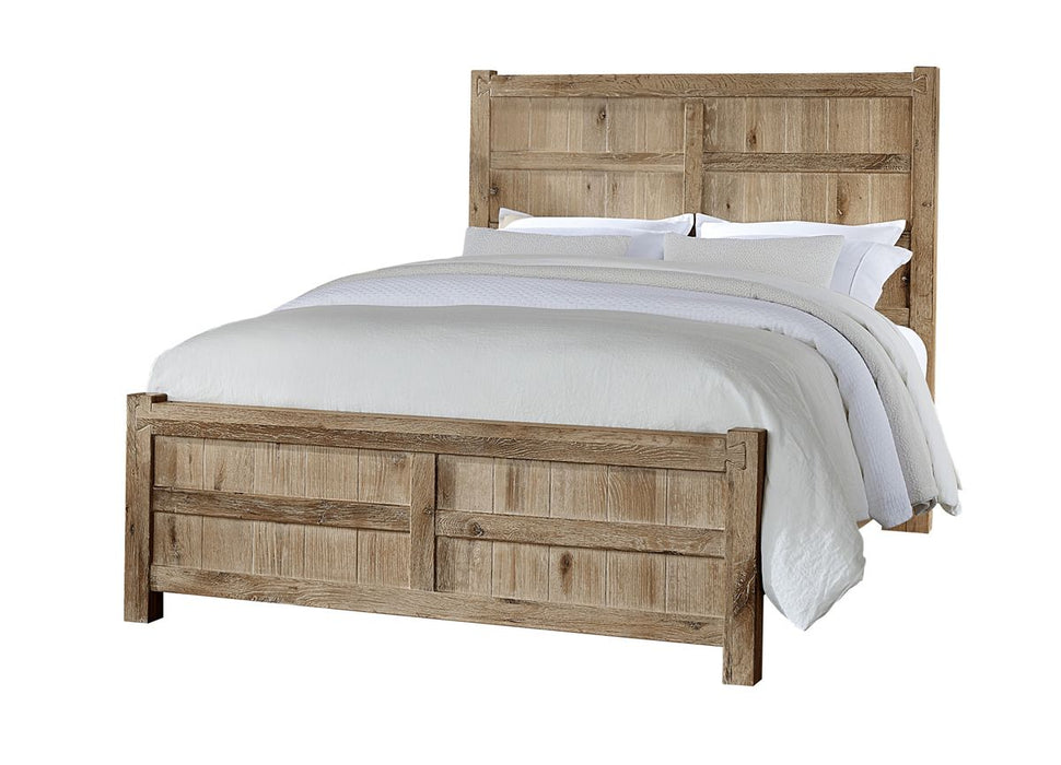 Vaughan Bassett Dovetail King Board and Batten Bed in Sun Bleached White image