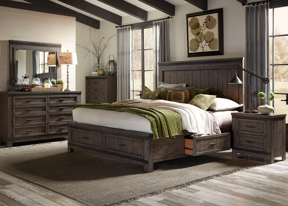 Liberty Thornwood Hills Landscape Mirror in Rock Beaten Gray