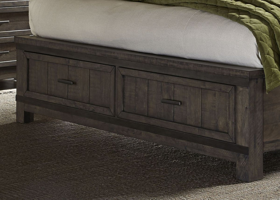 Liberty Thornwood Hills King Two Sided Storage Bed in Rock Beaten Gray 759-BR-K2S