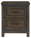 Liberty Furniture Thornwood Hills 2 Drawer Nightstand in Rock Beaten Gray image