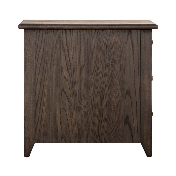 Liberty Furniture Mill Creek Chair Side Table in Peppercorn