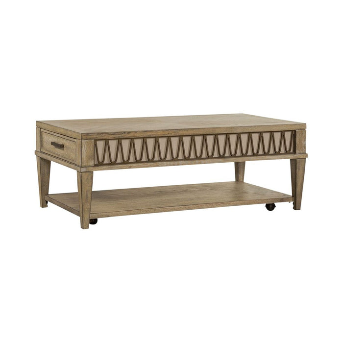 Liberty Furniture Devonshire Cocktail Table in Weathered Sandstone image