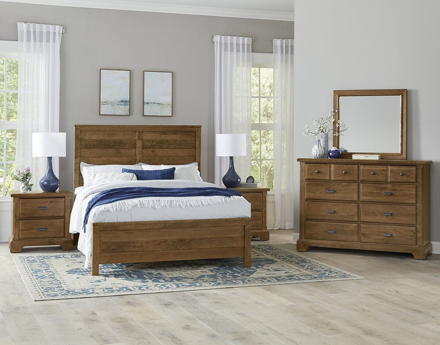 Vaughan Bassett Lancaster County 2 Drawer Nightstand in Amish Cherry