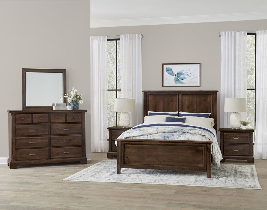 Vaughan Bassett Lancaster County 2 Drawer Nightstand in Amish Walnut