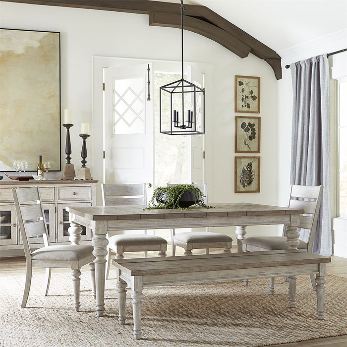 Liberty Furniture Heartland Rectangular Leg Table in Antique White