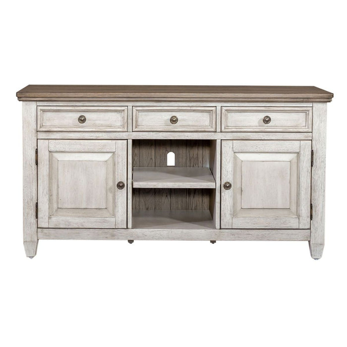 Liberty Heartland 56" Tile TV Console in Antique White image