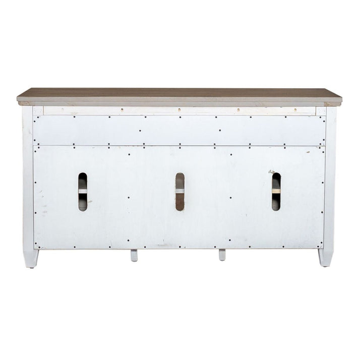 Liberty Heartland 56" Tile TV Console in Antique White