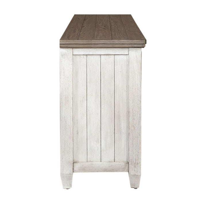 Liberty Heartland 76" Tile TV Console in Antique White
