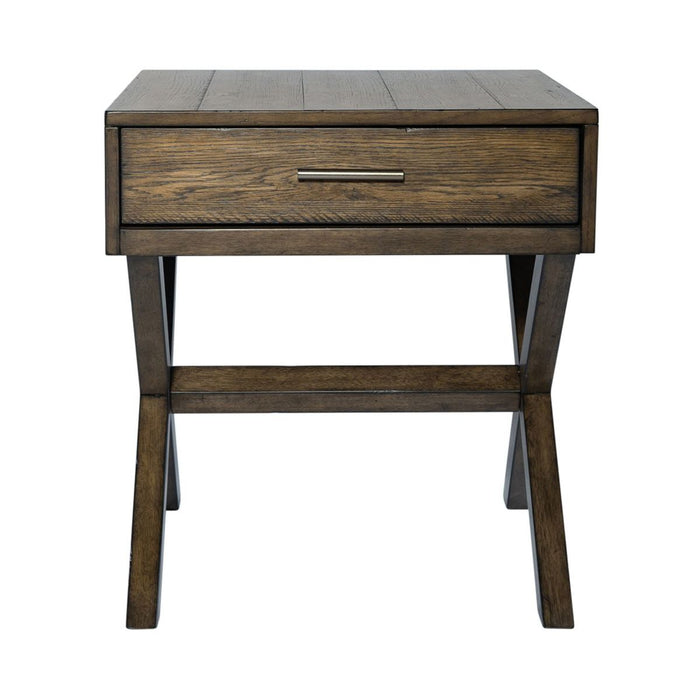 Liberty Furniture Lennox Sofa Table in Brown