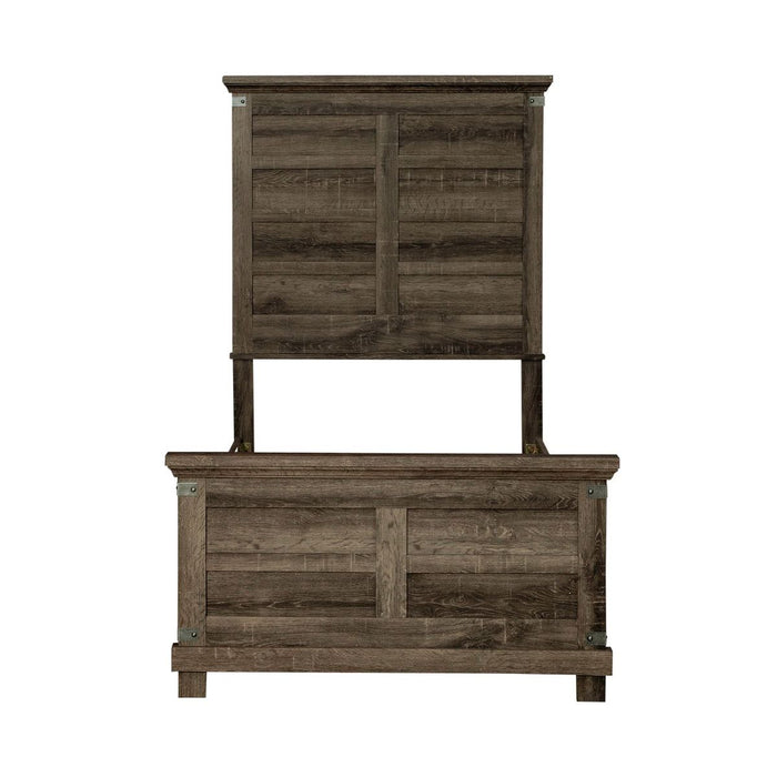 Liberty Furniture Lakeside Haven Opt Full Panel Bed in Brownstone
