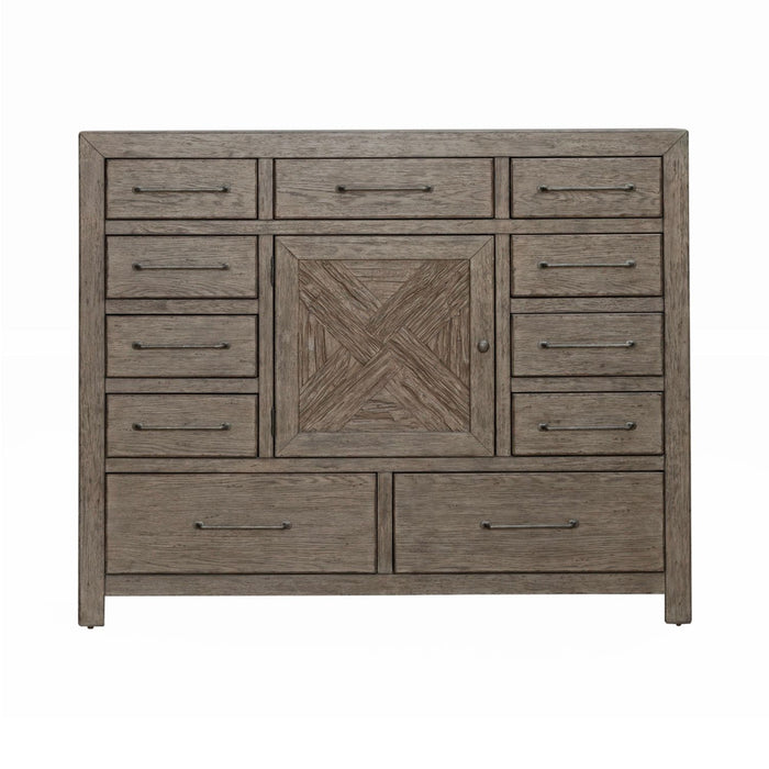 Liberty Furniture Skyview Lodge Chesser in Cobblestone