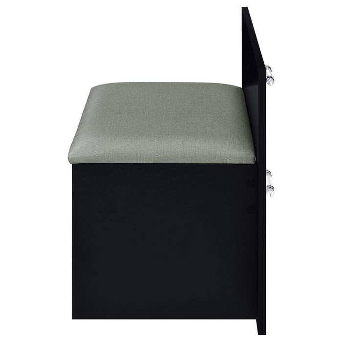 Flora 2-drawer Vanity Set with LED Mirror High Gloss