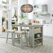 Liberty Furniture Brook Creek 5 Piece Counter Set in Ash image
