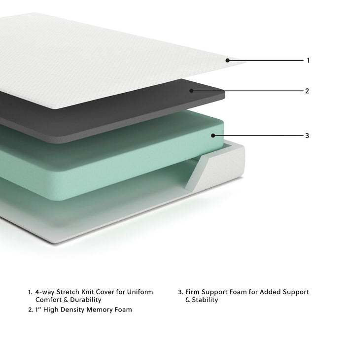 Chime 8 Inch Memory Foam Mattress in a Box