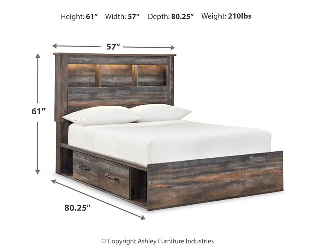Drystan Youth Bed with 2 Storage Drawers