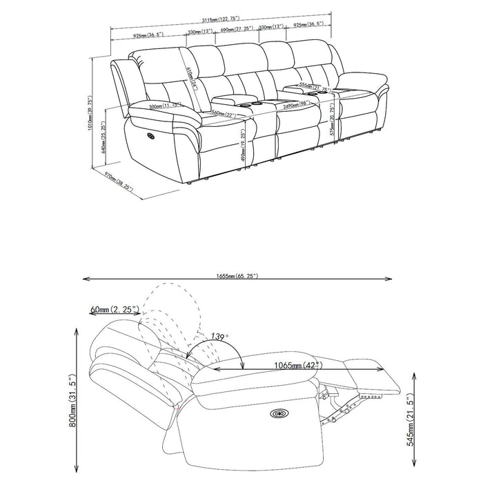 Bahrain Power Recliner Seating