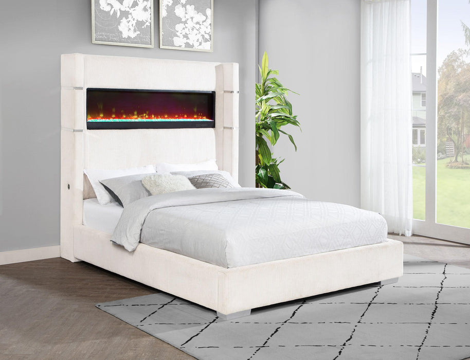 Tisdall California King, E.King & Queen Bed Grey, Black & Queen