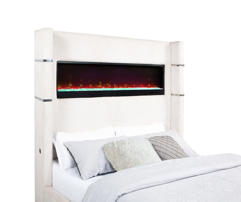 Tisdall California King, E.King & Queen Bed Grey, Black & Queen