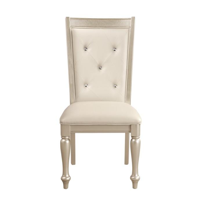 Celandine Side Chair in Silver (Set of 2)