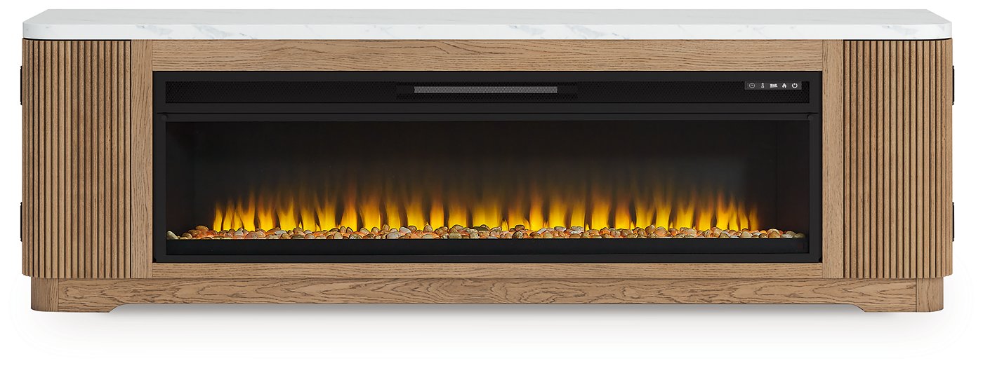 Camdill 80" TV Stand with Electric Fireplace