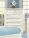 Vaughan-Basset Bonanza 5-Drawer Chest in White image