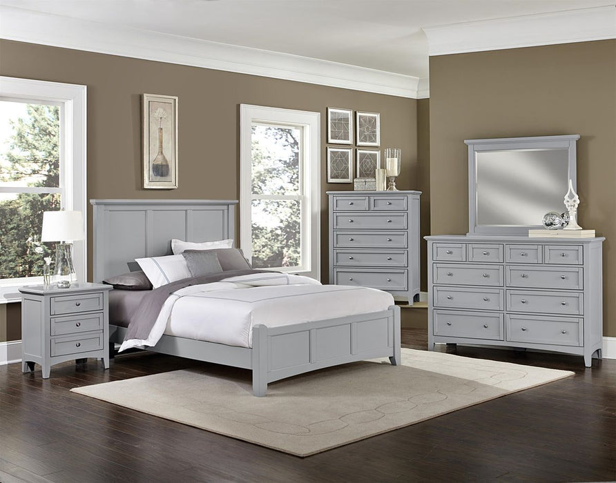 Vaughan-Bassett Bonanza Cal King Mansion Bed Bed in Gray