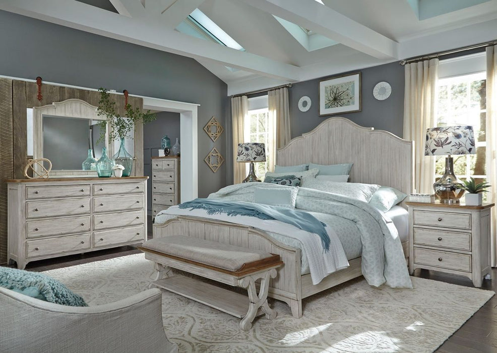 Liberty Furniture Farmhouse Reimagined Drawer Chest in Antique White